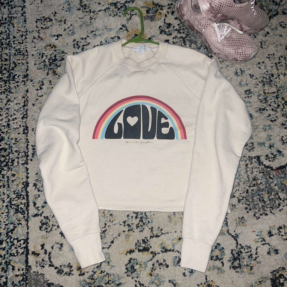 Spiritual gangster, cut off cropped sweatshirt
